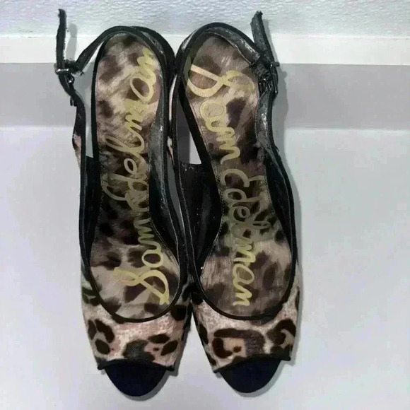 Sam Edelman Shoes - Sam Edelman Heels, Brown Leopard Print, Size 8.5